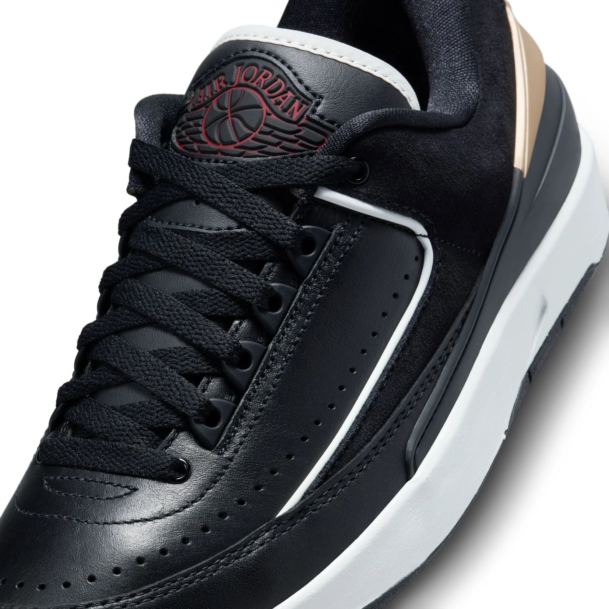Women's  2 Retro Low - "Black/Varsity Red"