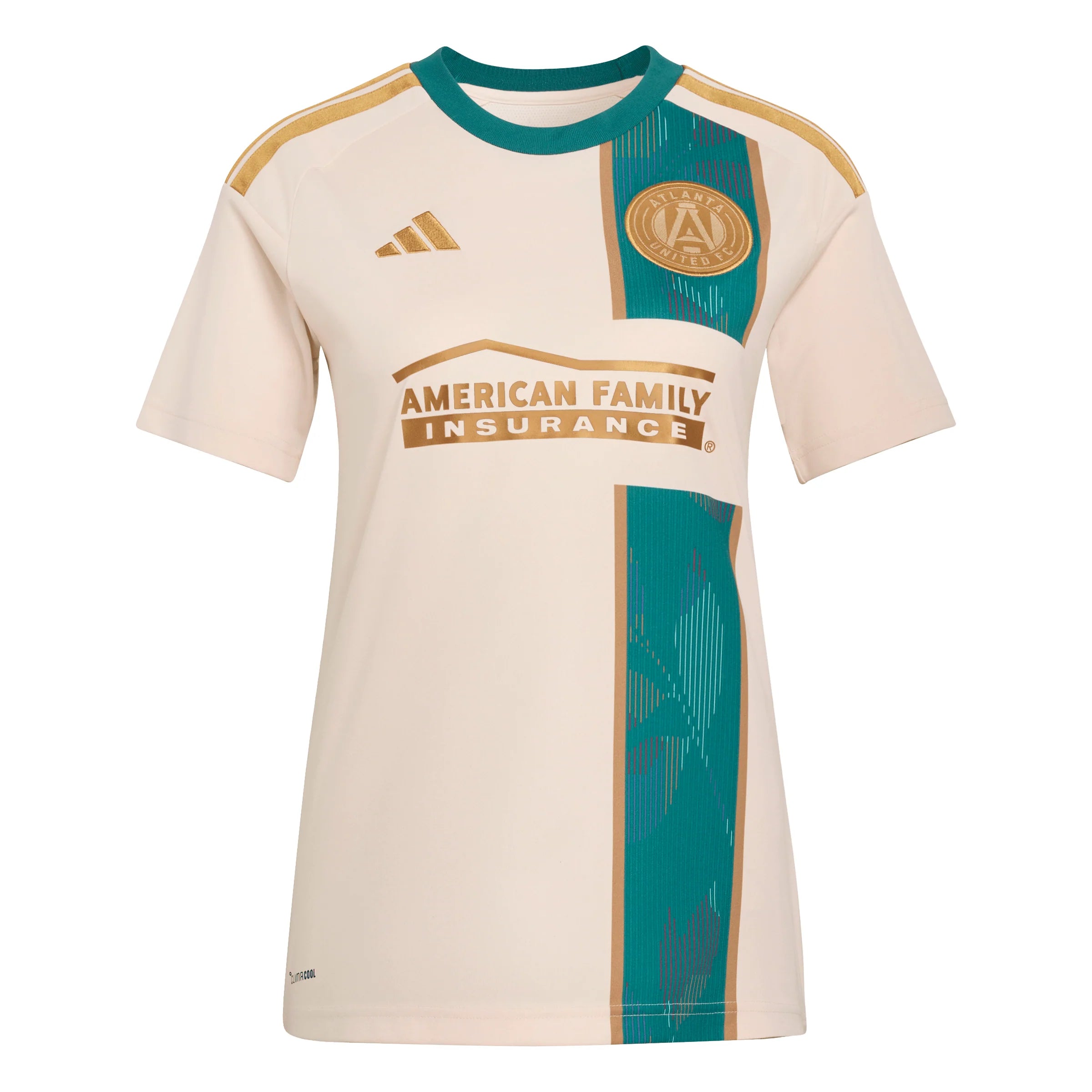 adidas Atlanta United FC Away Womens Soccer Jersey 26 27 Beige