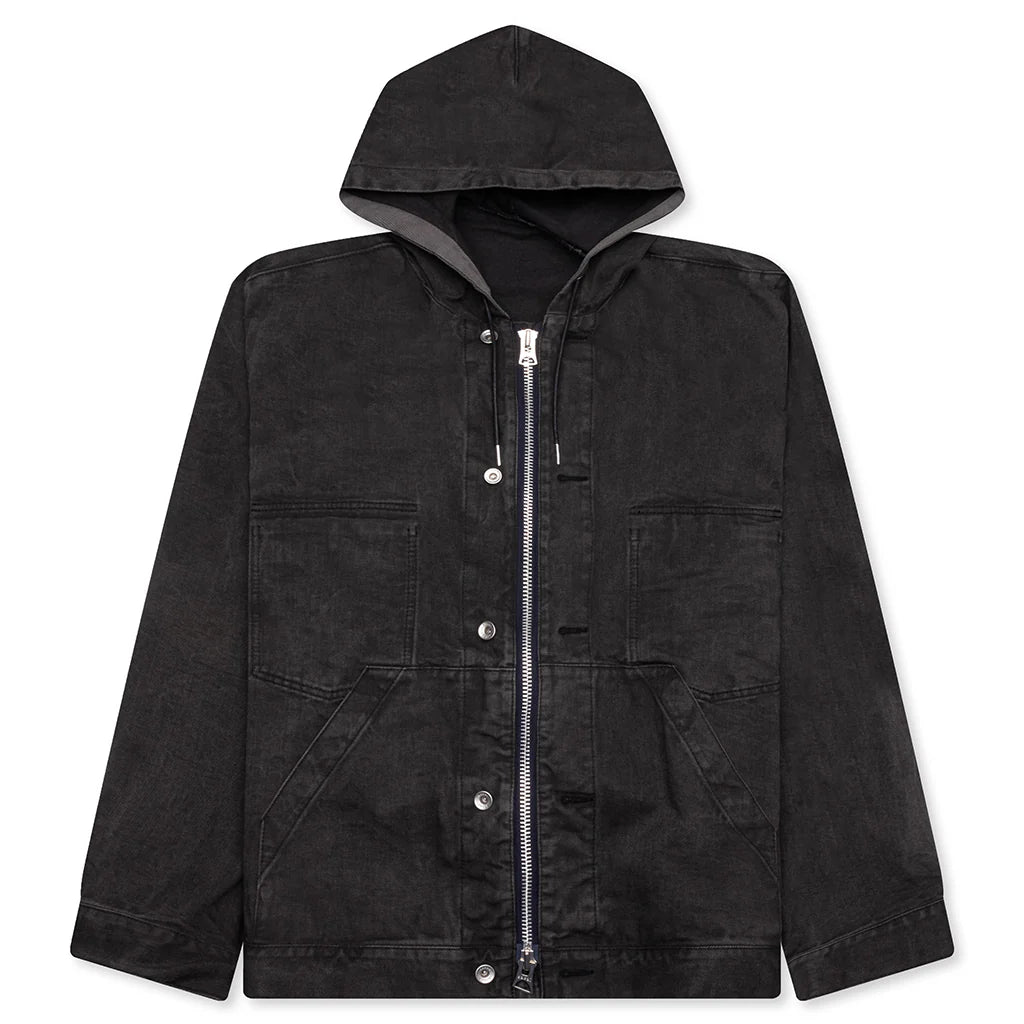 Denim Hoodie Gray