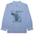 Solutions Button Up Shirt Blue Stripe