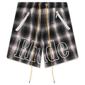 Plaid Logo Short Black Grey