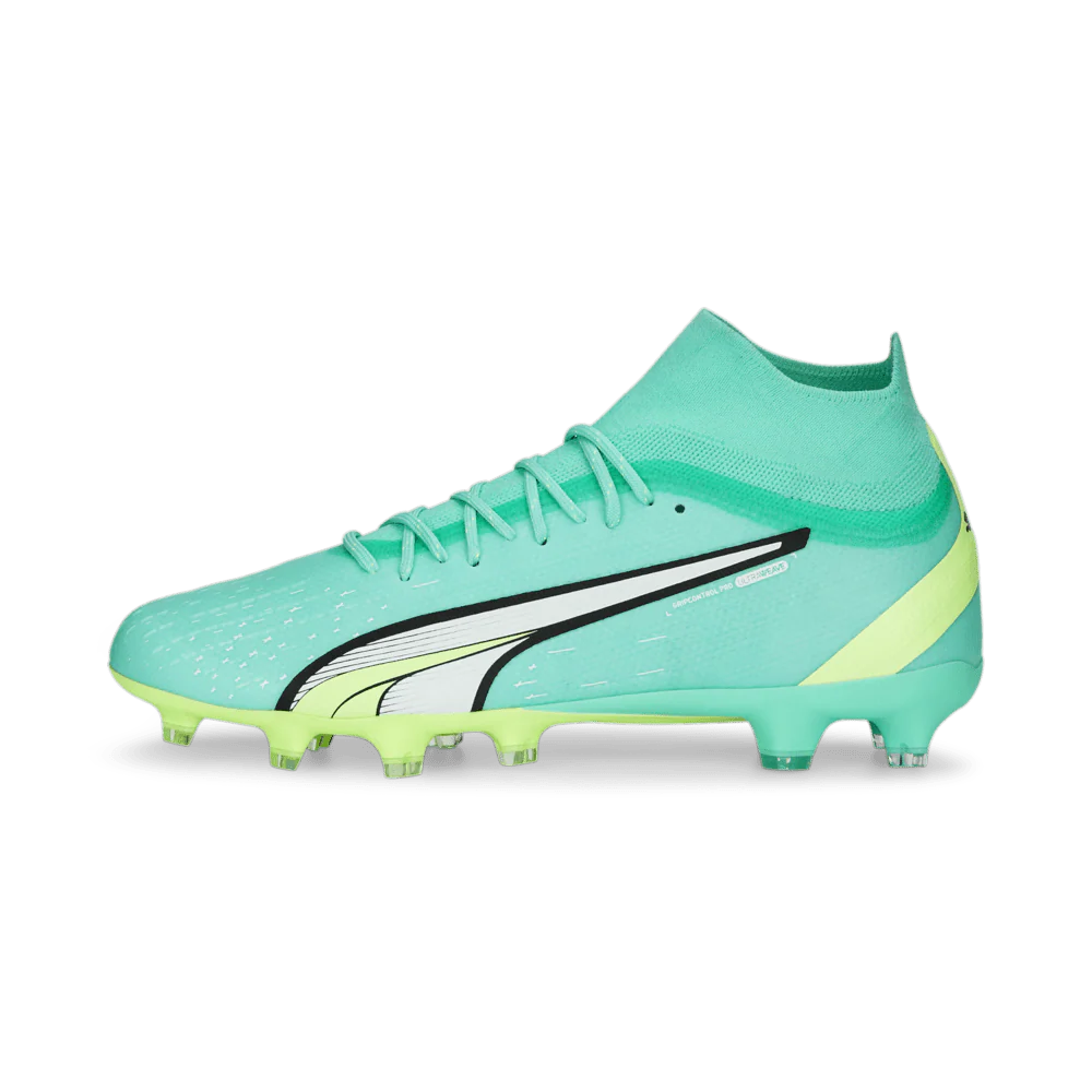 PUMA Ultra Pro FG AG Firm Cleats Soccer Cleats Electric Peppermint White Fast Yellow