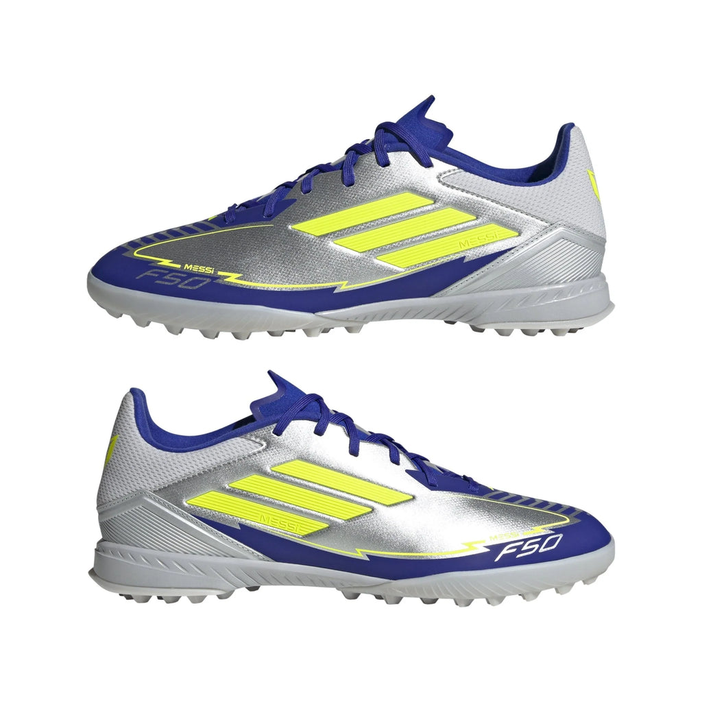 adidas F50 League Messi Turf Boots Silver