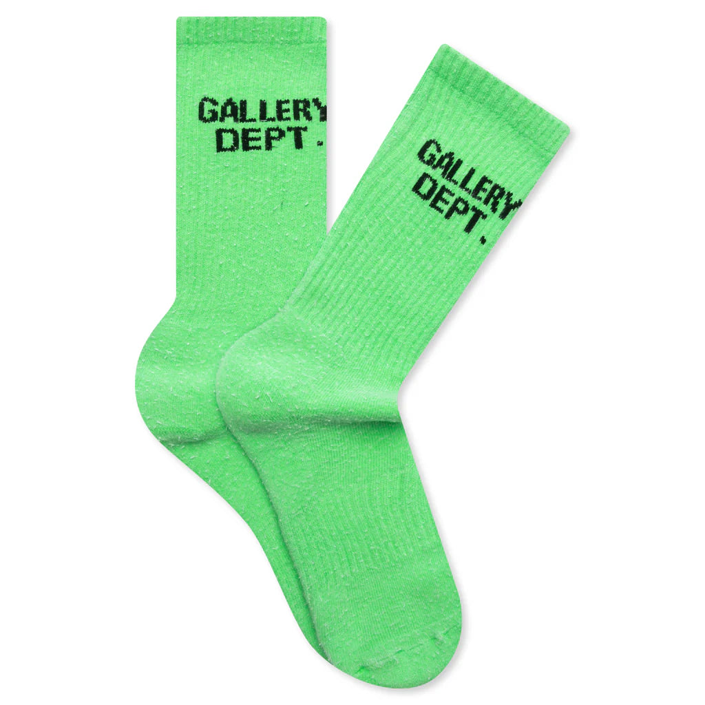 Clean Socks Fluorescent Green