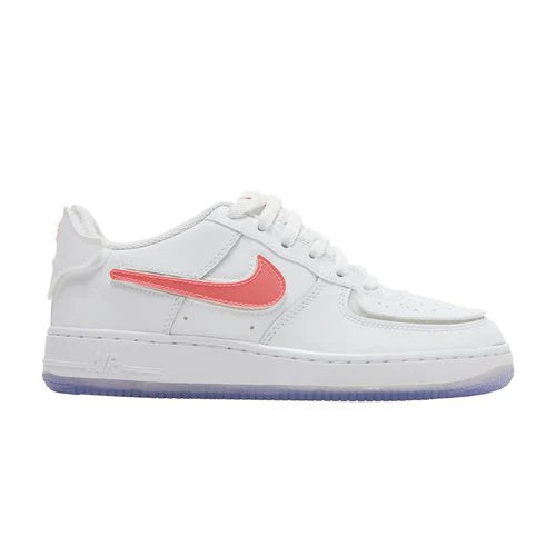 Nike Air Force 1 1 Youth Soccer Shoes White Pink