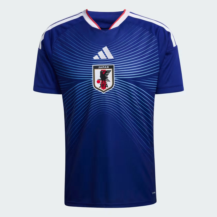 adidas Japan Home Mens Soccer Jersey 26 Japan Blue Ash Blue