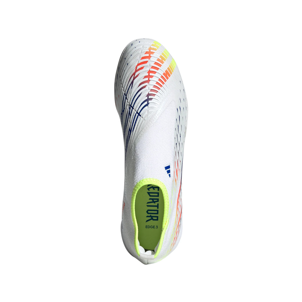 adidas Predator Edge 3 Laceless TF Mens Soccer Cleats White