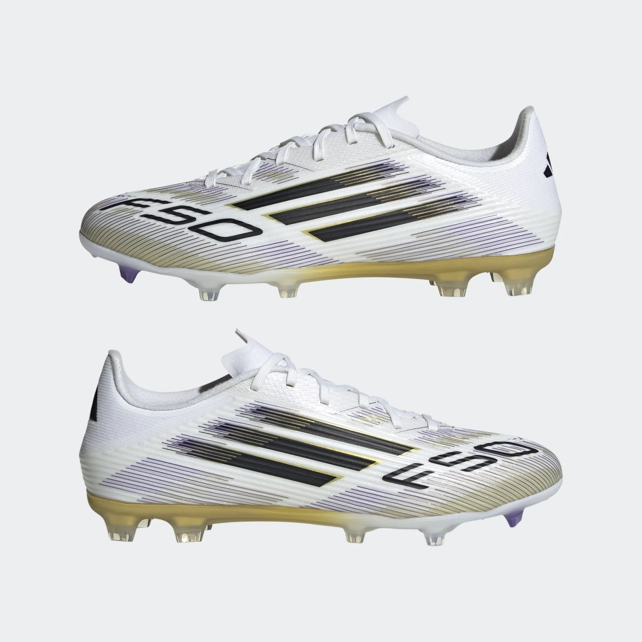 adidas F50 League Firm Multi Ground Boots White Black
