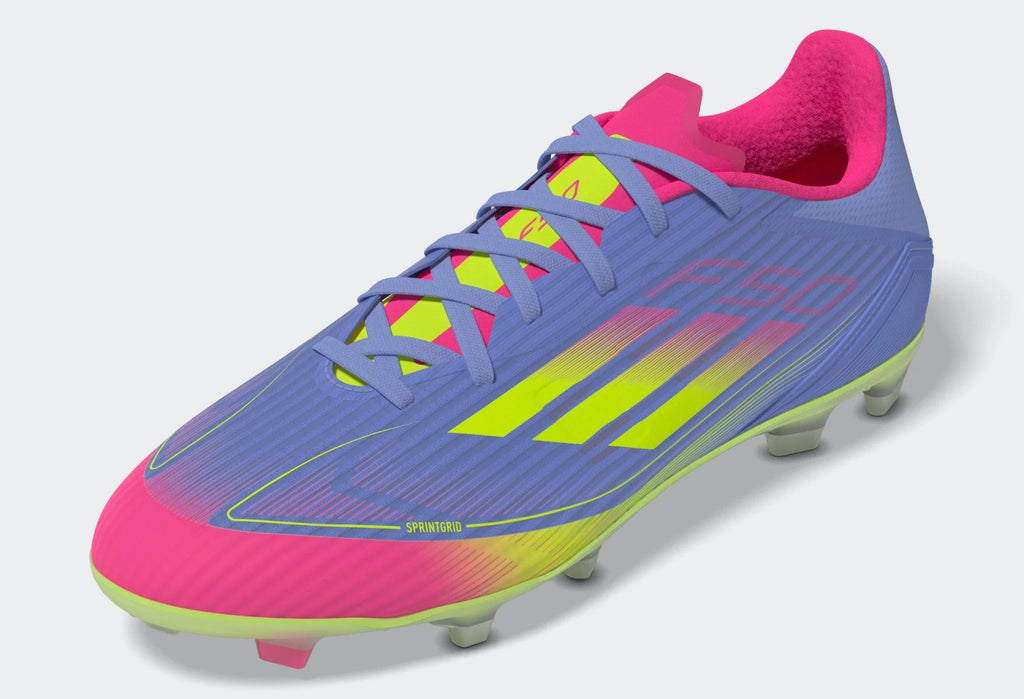 adidas F50 League Firm Multi Ground Boots Blue Fusion Lucid Lemon Lucid Pink