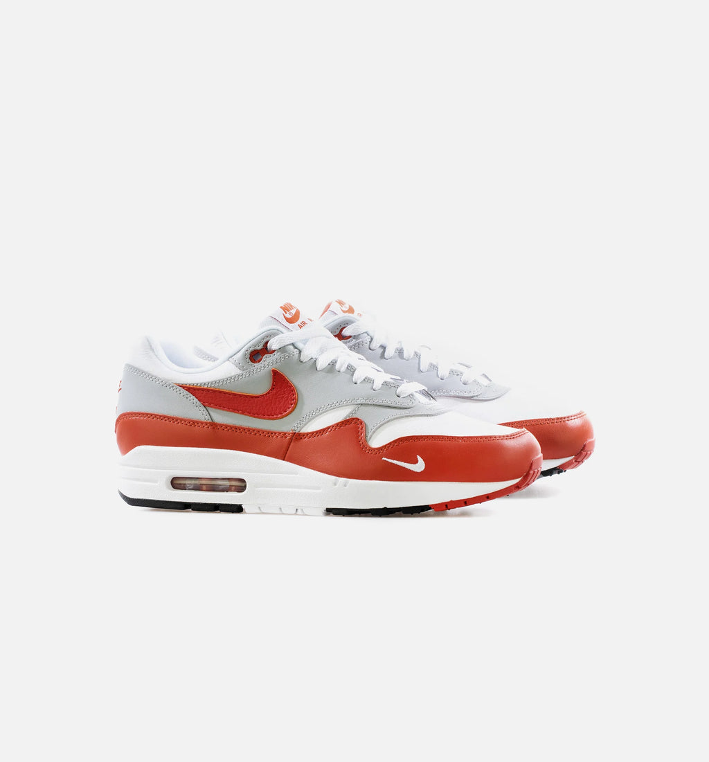 Air Max 1 LV8 Mens Lifestyle Shoe Orange White Grey