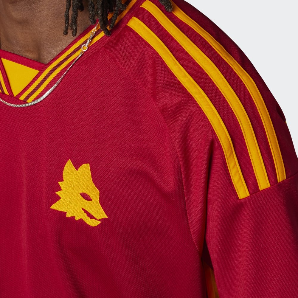 adidas Mens AS Roma Home Jersey 23