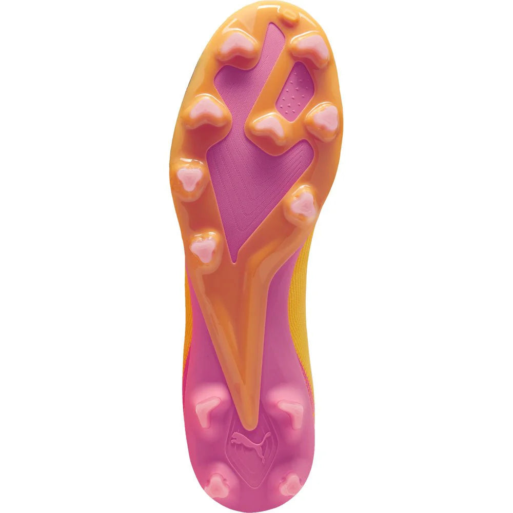 PUMA Ultra Pro FG AG Soccer Cleats Sun Stream Black Sunset Glow