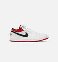 Jordan 1 Low Mens Lifestyle Shoe White Red