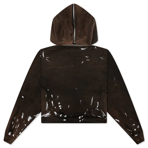 Rose Zip Hoodie Welder Brown