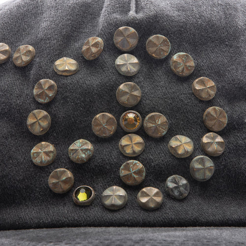 Studded Wrap Around Hat Black