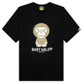 Bape Logo Monogram Baby Milo Tee Black Beige