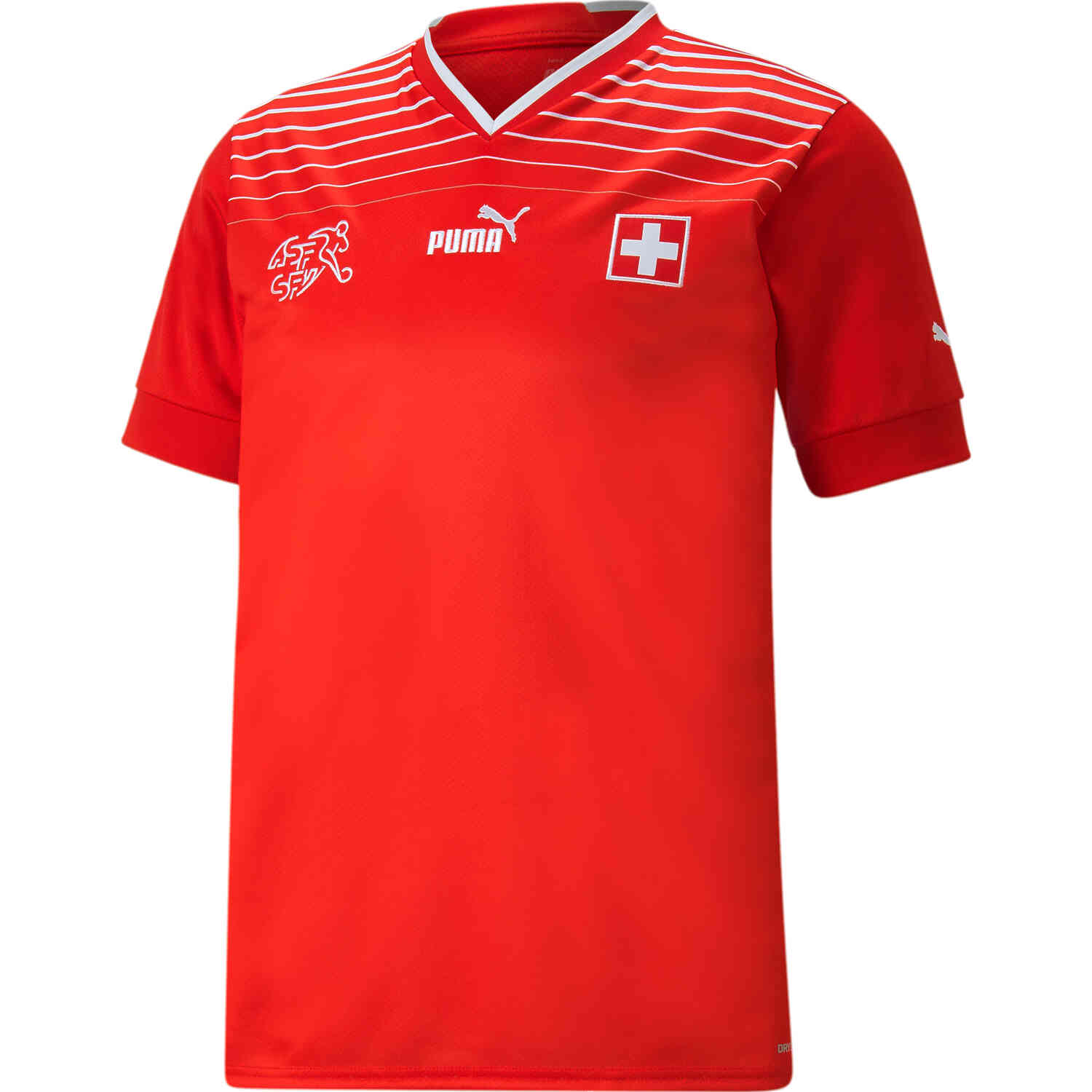 PUMA Mens Switzerland Home Jersey 2022 2023 Red