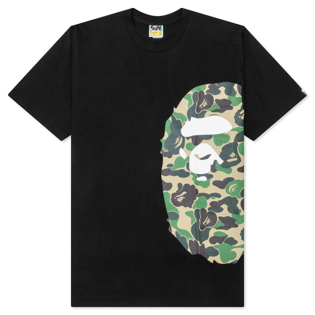 Abc Camo Side Big Ape Head Tee Black Green