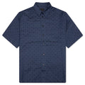 Shiny Monogram 72 Denim Shirt Grey Blue