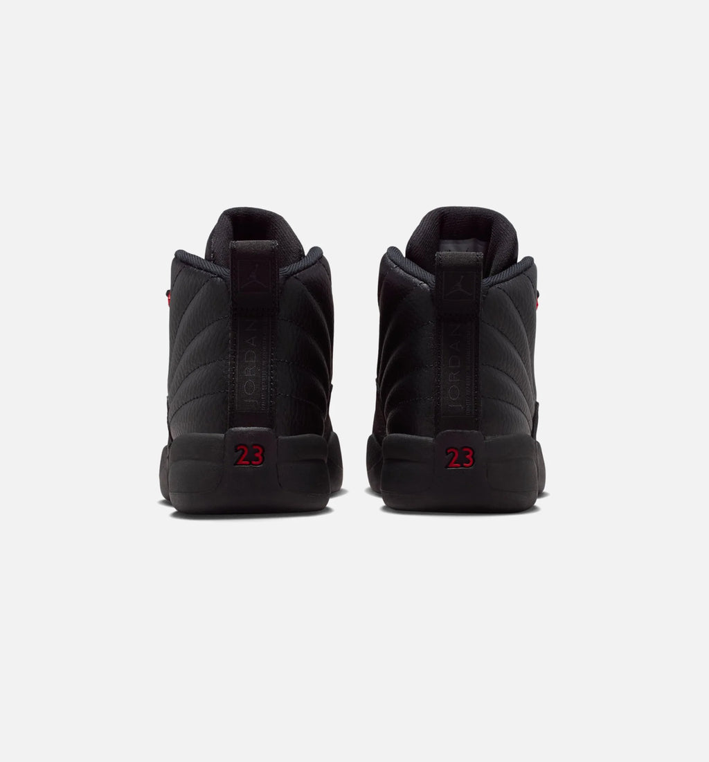 Air Jordan 12 Retro Bloodline Preschool Lifestyle Shoe Black Varsity Red Free Shipping
