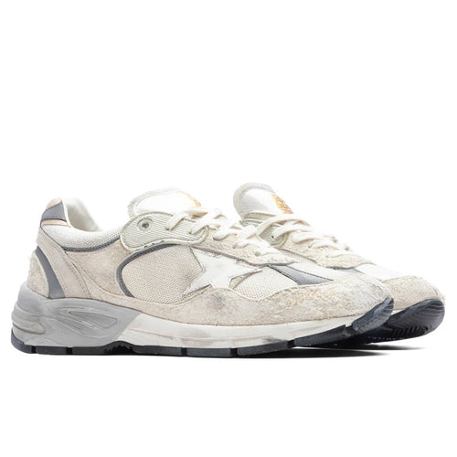 Running Dad Net Sneakers White Silver