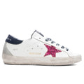 Womens Super Star Sneaker White Fucsia Blue