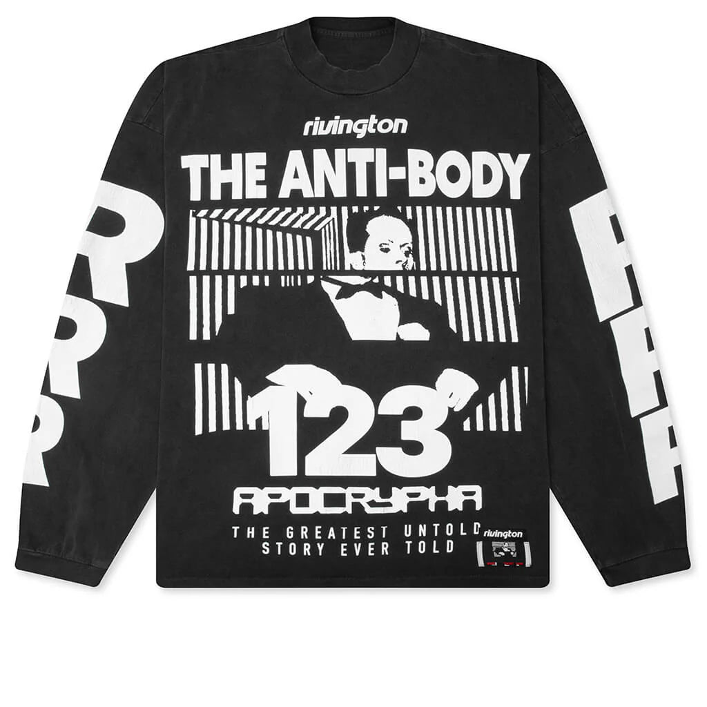The Anti Body Vintage L S Tee Black