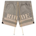 Rhude Emb Canvas Logo Short Olive Tan