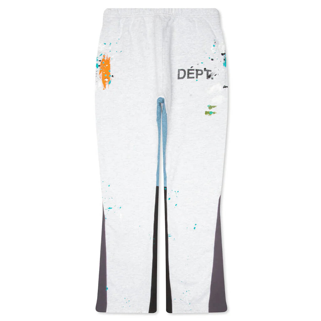 Dépt Logo Painted Sweatpant Flares Light Heather Grey Navy Black