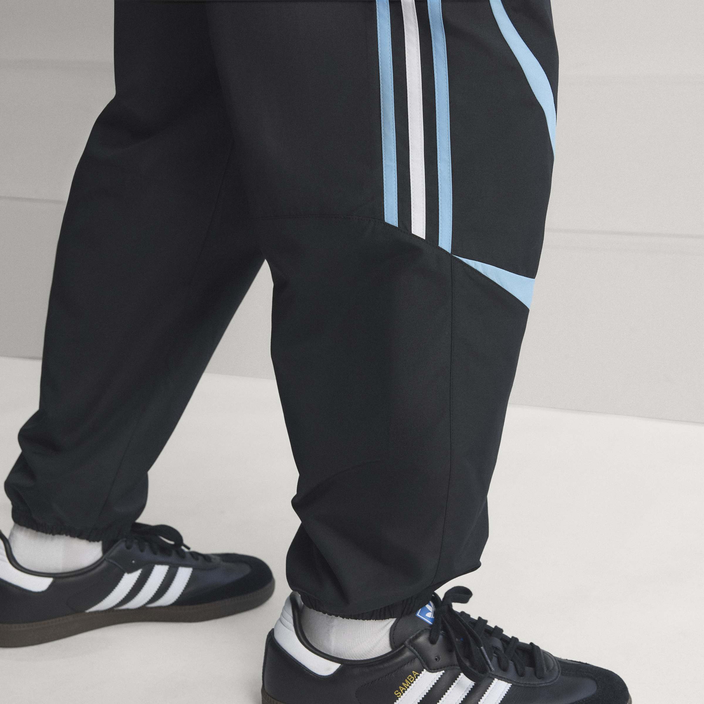 adidas Argentina Mens Soccer Track Pants 2006 Black Blue White