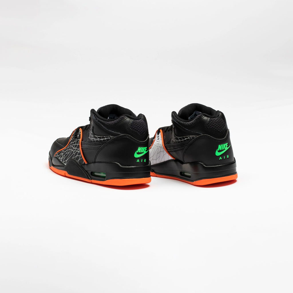 Air Flight 89 All Star Mens Basketball Shoe Black Blaze Orange Green Strike