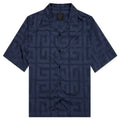 Boxy Fit S S Shirt Garment Dye Navy