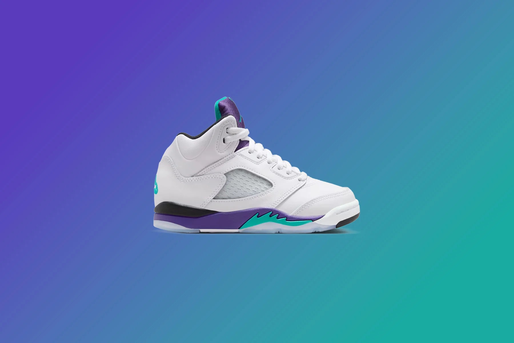 Air Jordan 5 Retro OG Grape PS White New Emerald Grape