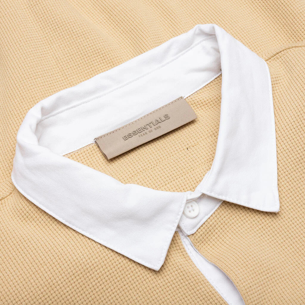 Waffle Henley Rugby Sand