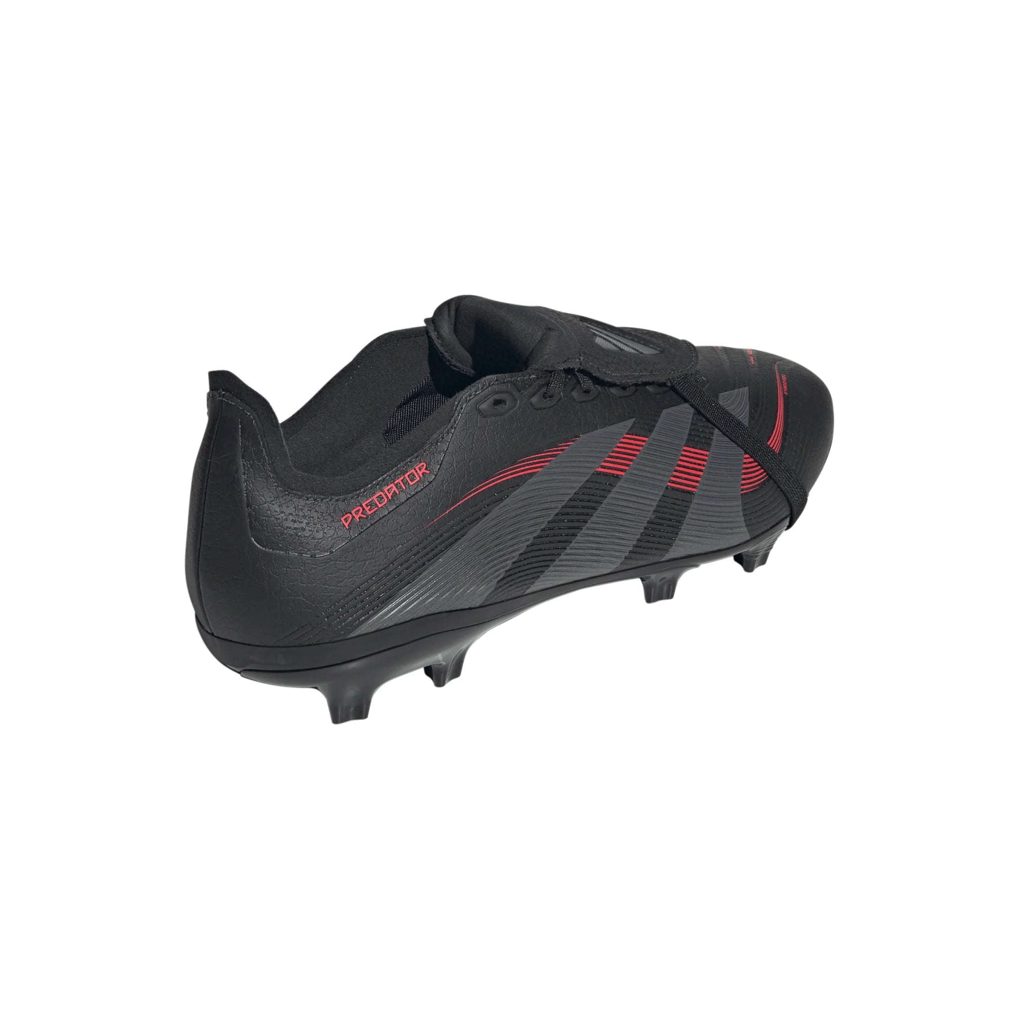 adidas Predator League Fold Over Tongue Firm Multi Ground Boots Black Red