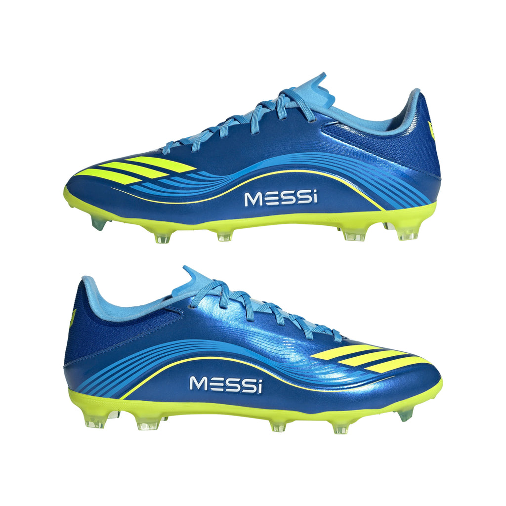 adidas F50 Messi League FG MG Mens Soccer Cleats Royal Blue Yellow Blue