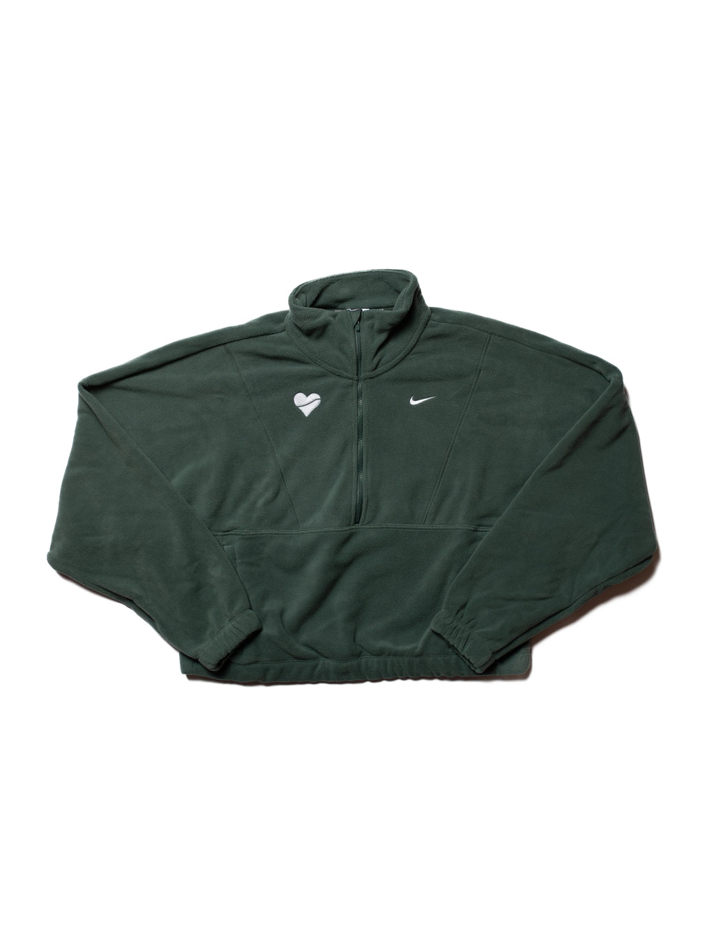 Nike Womens One Therma FIT Oversized 1 2 Zip Fleece Top