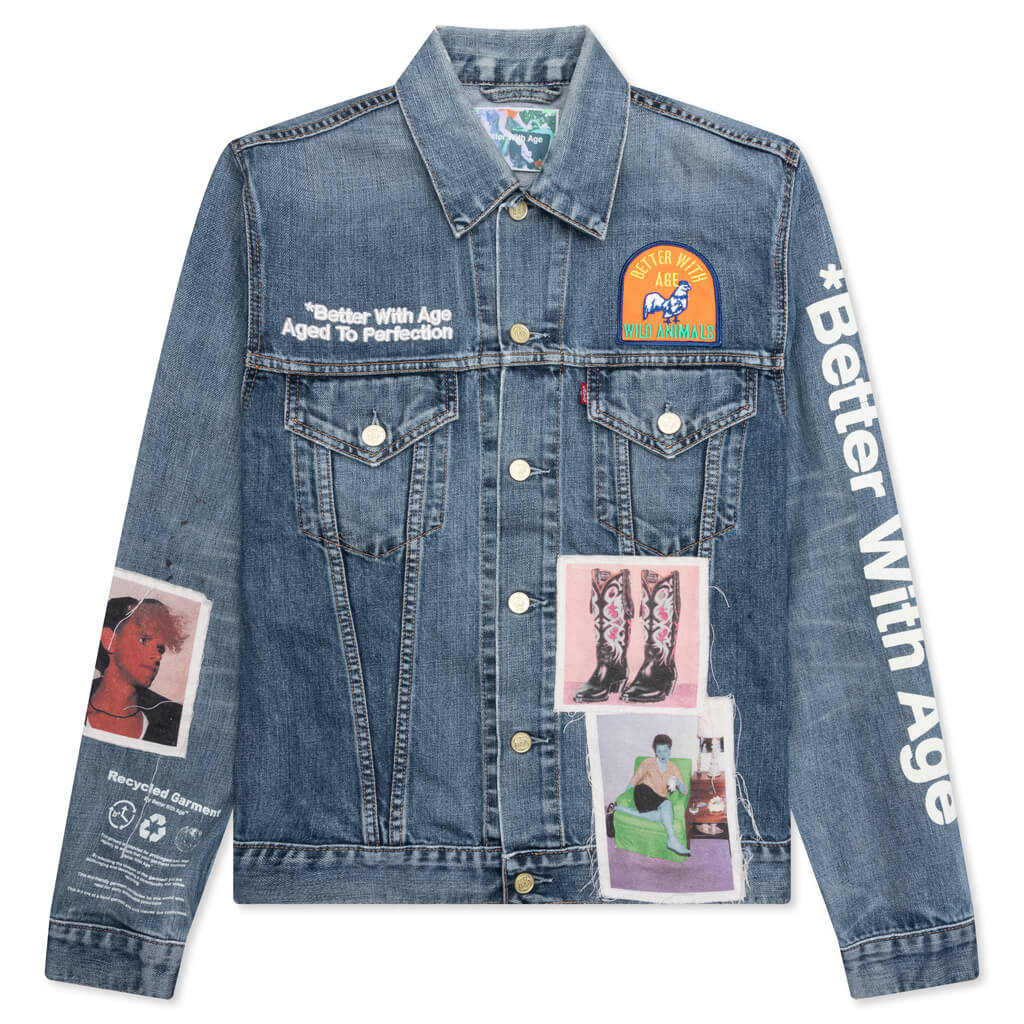 Portrait Denim Jacket Multi