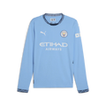 PUMA Mens Manchester City Home Jersey LS Team Light Blue