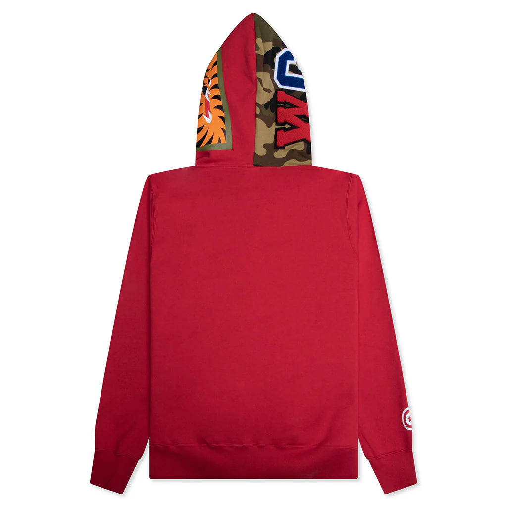 1st Shark Full Zip Hoodie Red
