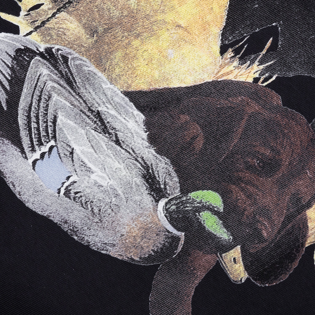Rhinestone Hunting Dog Tee Vintage Black