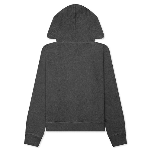 Logo Slim Hoodie Melange Grey