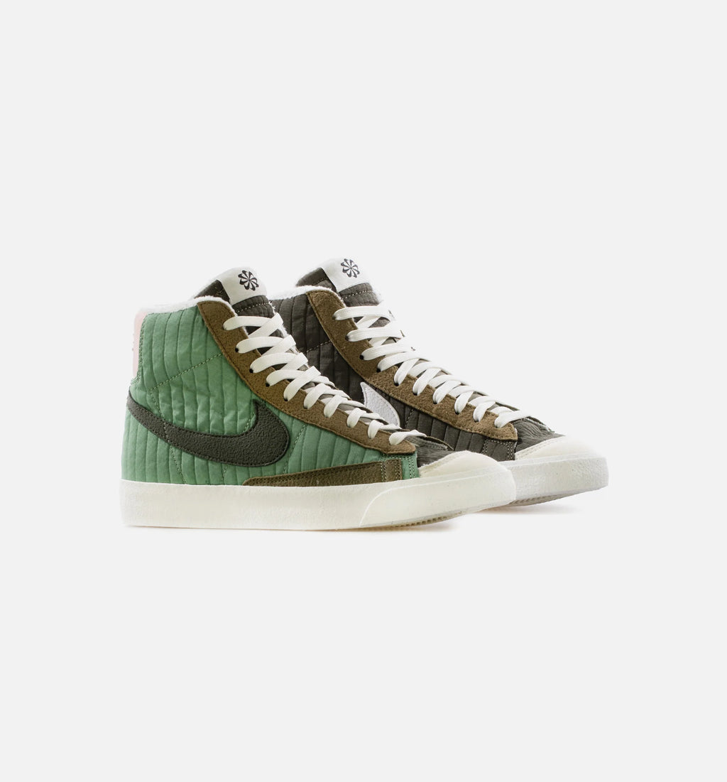 Blazer Mid 77 Grade School Lifestyle Shoe Oil Green Sail Medium Olive Sequoia