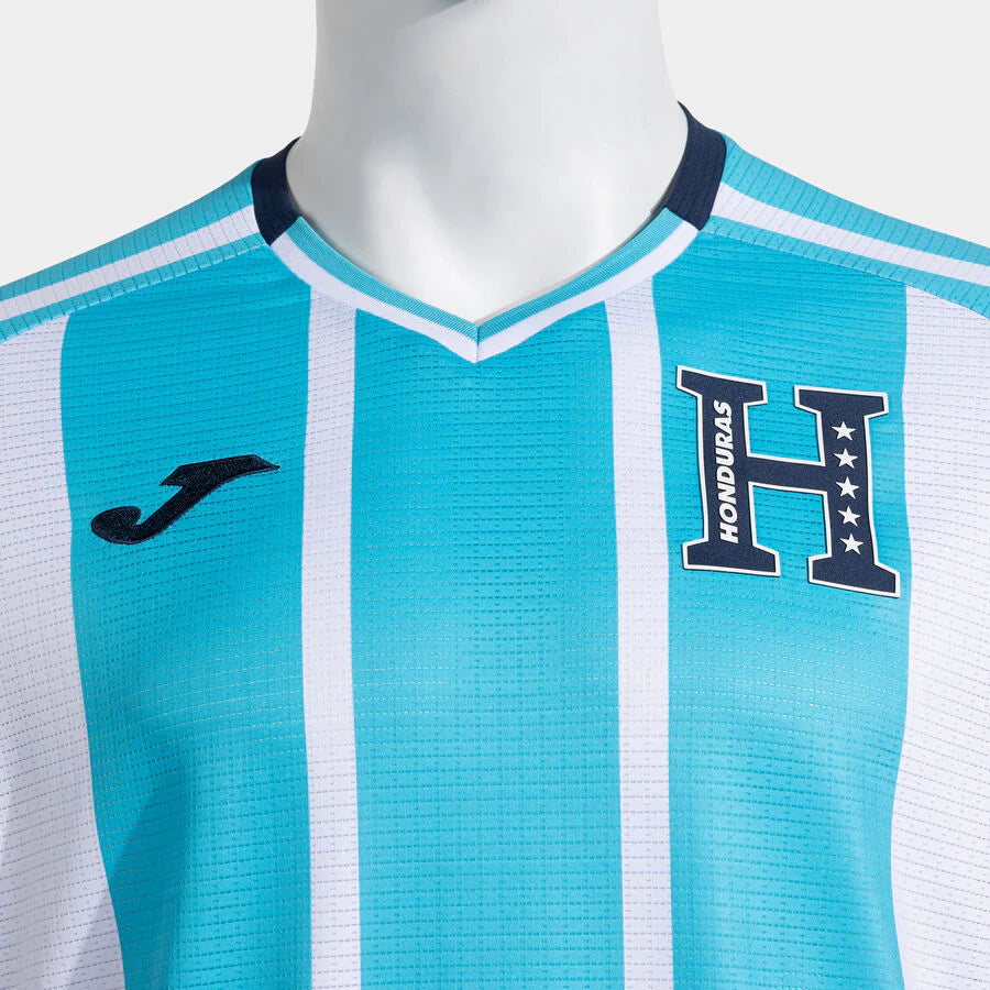 Joma Honduras Away Mens Soccer Jersey 26 Sky Blue White