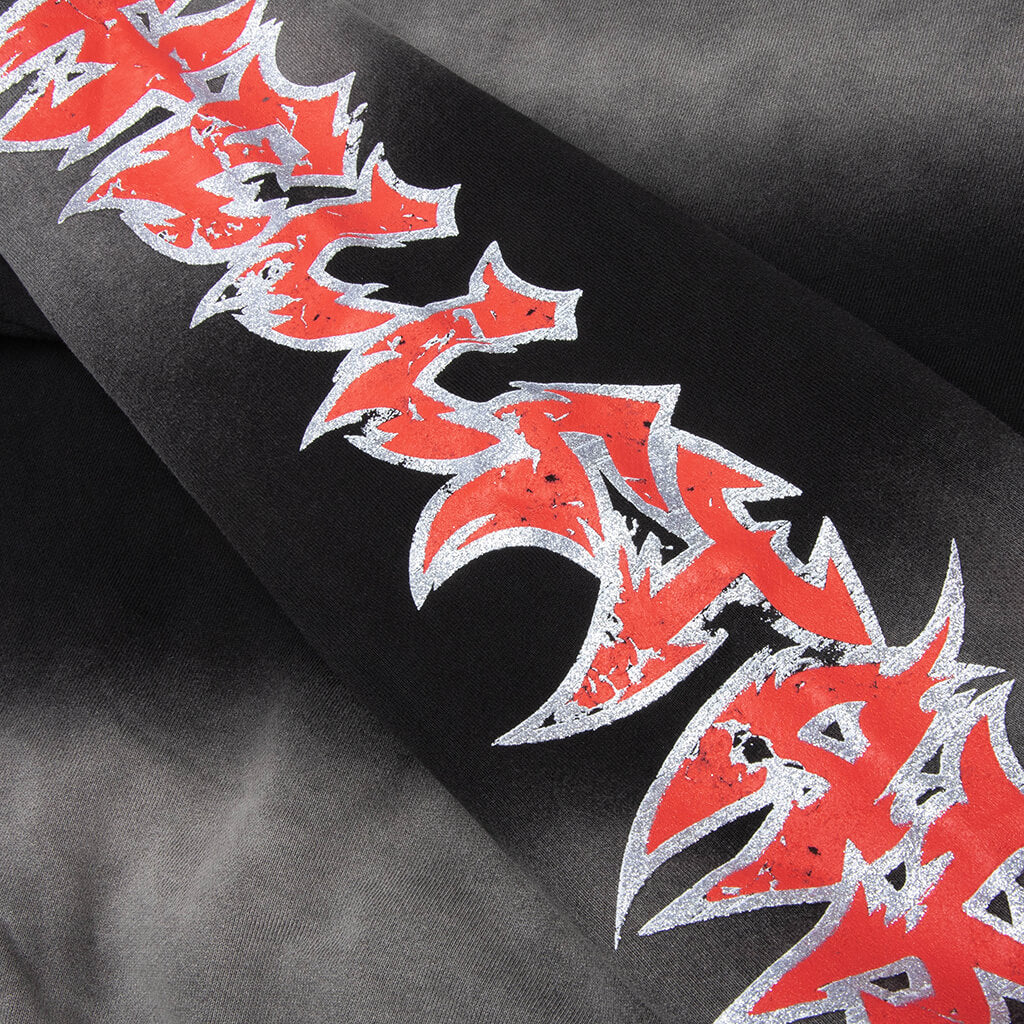 Stars Shine Graffiti Hoodie Black Red