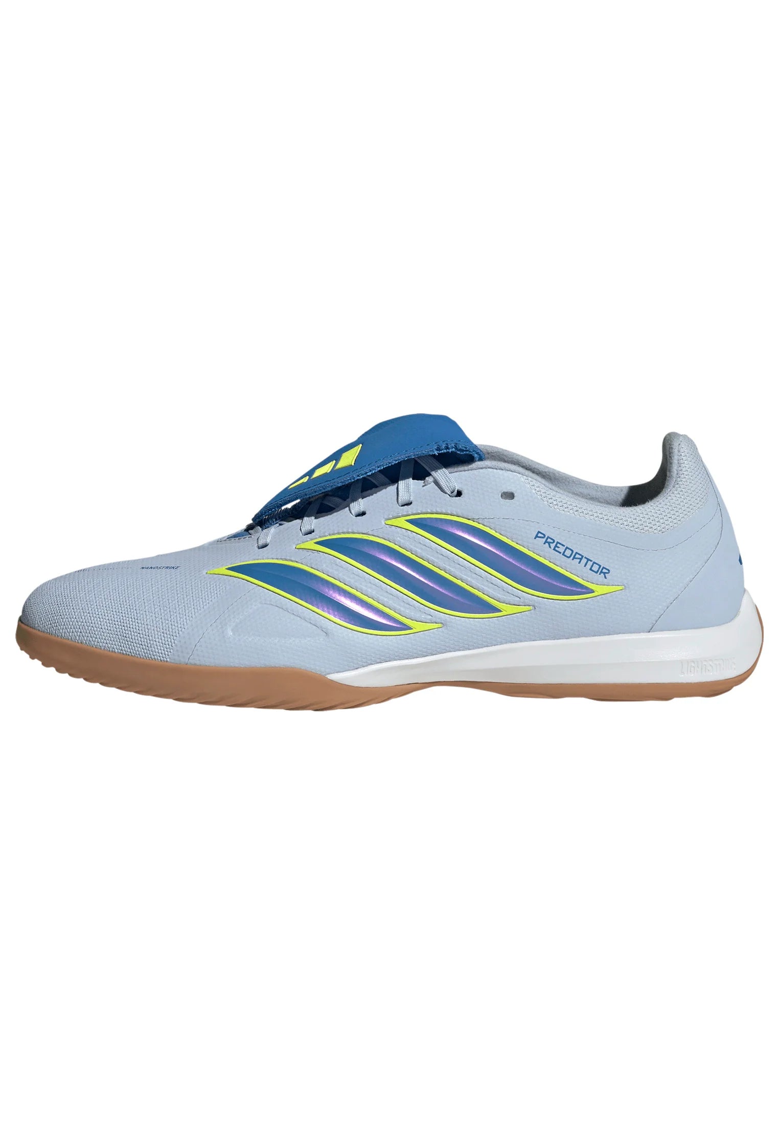 adidas Predator League Fold Over Tongue IN Indoor Mens Soccer Shoes Sky Blue Yellow