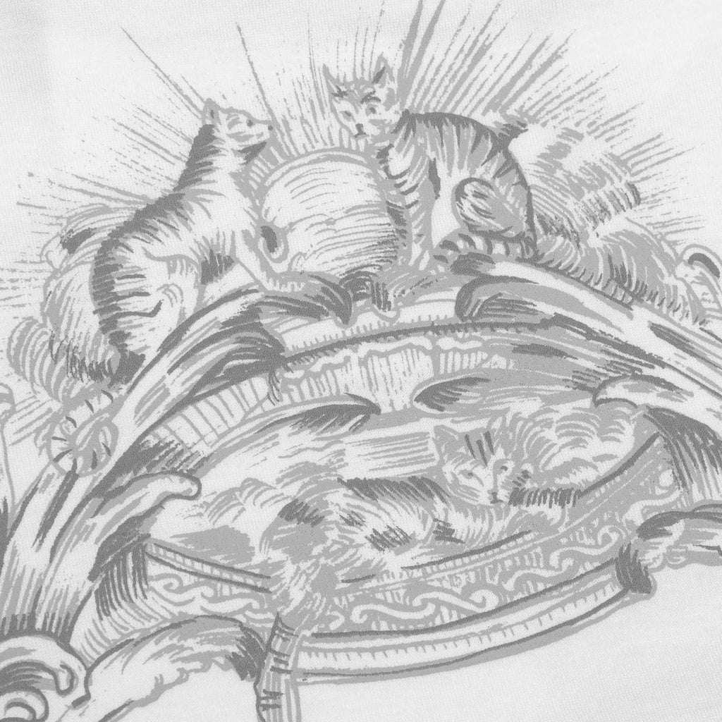 Baroque Print S S T Shirt White