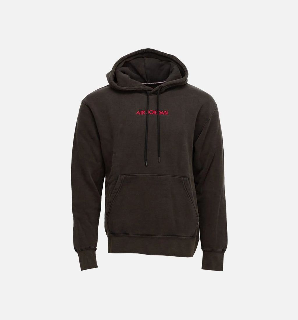 AJ5 GFX Mens Hoodie Black Red