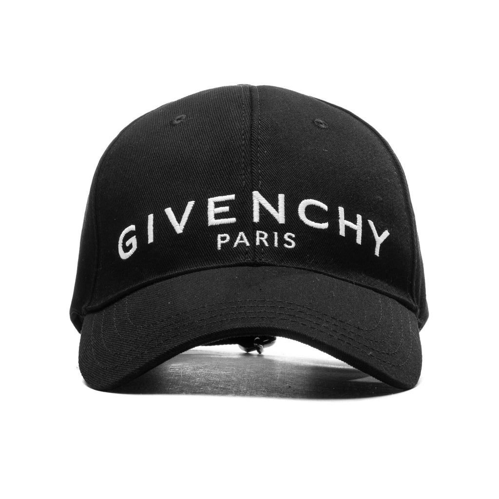 Paris Embroidered Cap Black
