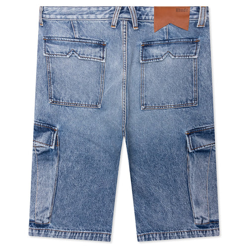 Cargo Denim Baggy Short Bay Indigo